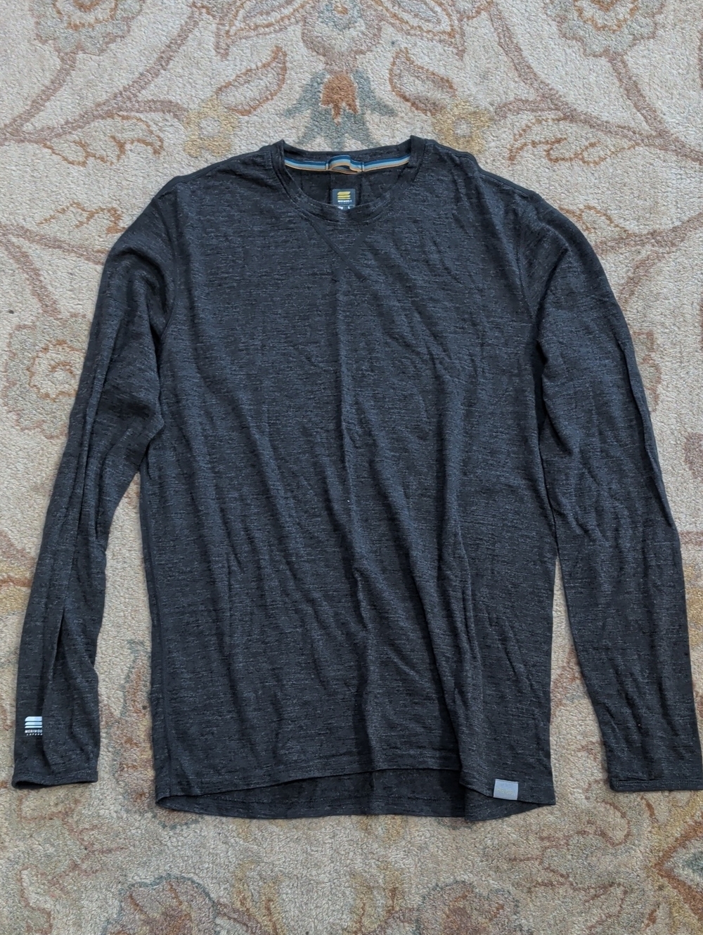 Meriwool Layers Men's Long-Sleeve Crewneck Shirt - Charcoal